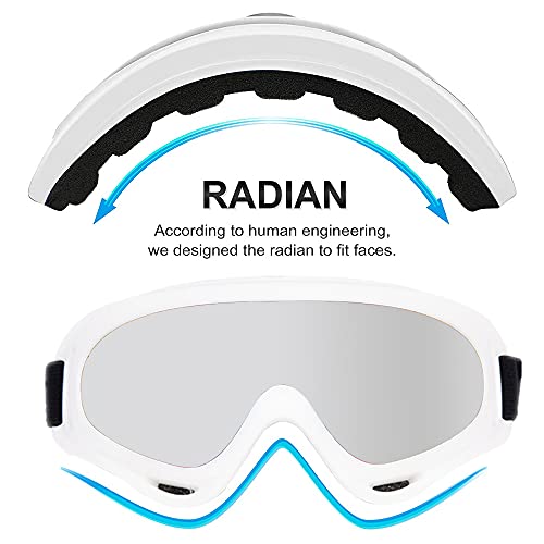 Image of LJDJ Motorcycle Goggles - Glasses Set of 2 - Dirt Bike ATV Motocross Anti-UV Adjustable Riding Offroad Protective Combat Tactical Military Goggles for Men Women Kids Youth Adult