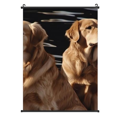 Impression toile Golden Retriever le regard fidèle sur vos murs