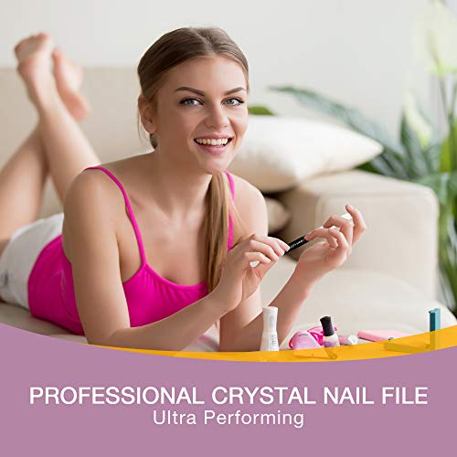 Sephanna Glas-Nagelfeile, Unisex, ultra Qualität, tragbare Kristall-Nagelfeile mit Etui für Mani & Pediküre, glatte… – Bild 7