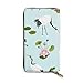 Produktbild JHGFG Kräne und Blumen Echtes Leder Geldbörse Lange Damen Geldbörse Handtasche Multi Kartenhalter Organizer Für Frauen Angepasst