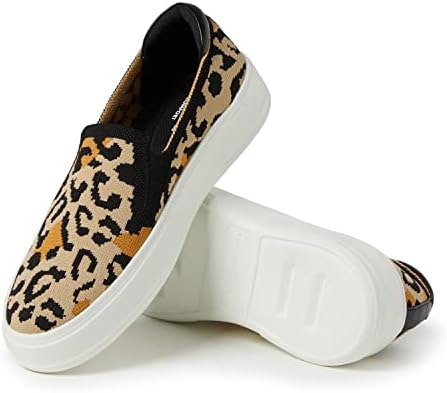 Dearfoams Women's Lightweight Comfort Walking Sophie Slip-on Sneaker, Leopard, 8 | Image 2