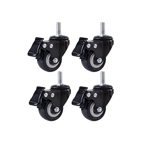 Roulettes pivotantes robustes en acier industriel pour chariot
