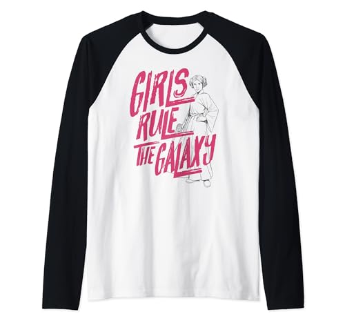 T-shirt Star Wars Princess Leia baseball raglan vêtements fille
