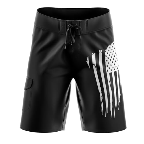 Tactical Pro Supply American Board Shorts - American Flag Board Shorts | Men's Swimwear, American...
