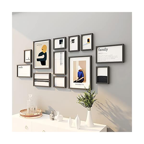 MKMKL Bilderrahmen Collage Set - 20Er-Pack Holz-Fotorahmen-Wand-Galerie-Kit, 7 Zoll / 16 Zoll / 7 * 12 Fotodisplay… – Bild 5
