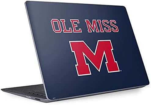 Skinit Decal Laptop Skin Compatible with Surface Laptop 2 - Officially Licensed College Ole Miss Blue Design