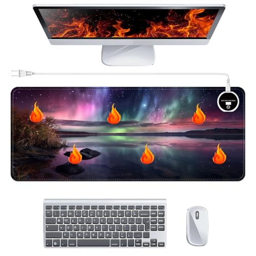 Tapis de souris chauffant auroral pour réchauffer vos sessions de télétravail