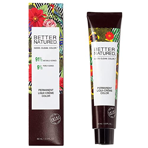 Better Natured Permanent Liqui Creme Hair Color Dye Kit | 100% Gray Coverage | Rich & Vibrant Coloring | Naturally-Derived | Vegan | 7N Medium Natural Blonde