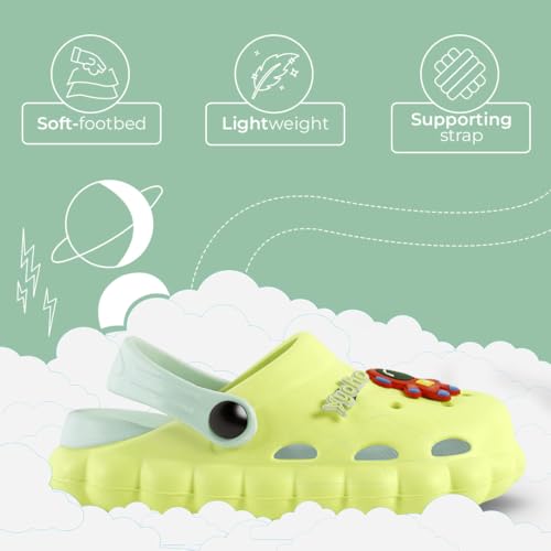 Image of YOHO Cloud Clogs for Kids, Boys & Girls | Waterproof Monsoon Footwear & Rainy Shoes | Lightweight Comfortable Sandals