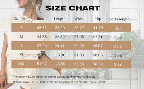 UNCLECAT Womens 2 Piece Lounge Sets Short Sleeve Tops and Shorts Travel Outfits Pajama Set with Pockets4