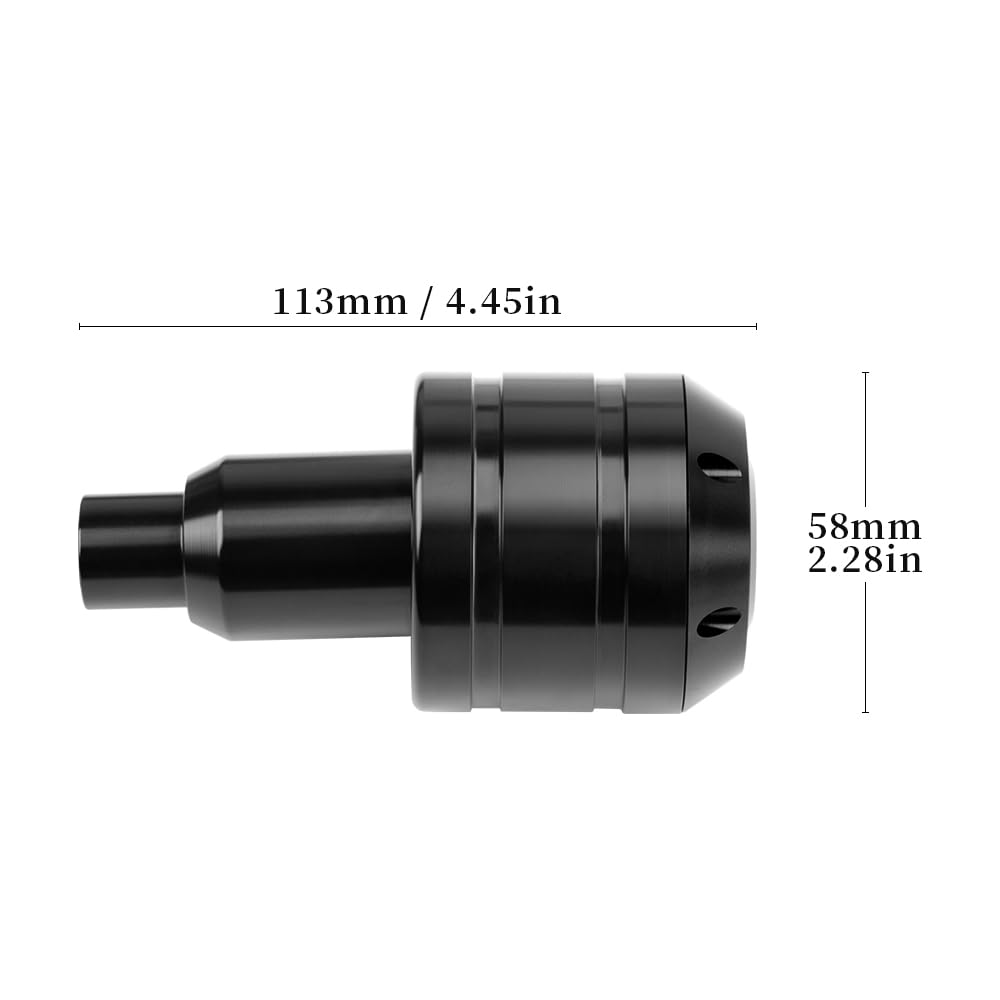 Sturzprotektoren für MT-07/FZ-07 13-24 YZF-R7 22-24 XSR 700 16-24 Tracer 7/Tracer 7 GT 21-23 Tracer 700 16-20 CNC Crash-Pads Rahmenschoner Sturzpads Zubehör (Schwarz)