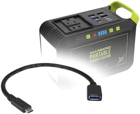 BoxWave Cable Compatible with Marbero Power Station M82 Max - USB Expansion Adapter, Add USB Connected Hardware to Your Phone image 5