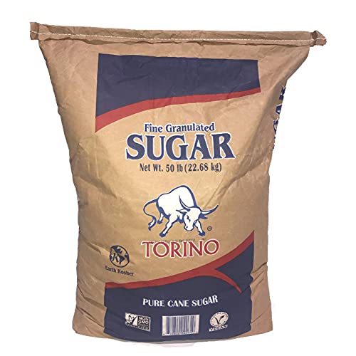 Torino Sugar white 50 Lbs bag Granulated-White Ic45-Pure Cane Crystal Sugar-Refined White Sugar-Certified Kosher and Vegan-All Purpose Fine Grain Sugar Bulk bag (Pack of 1) - Thumbnail 4