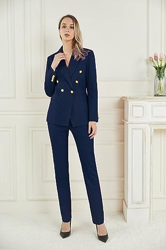 Effortlessly Chic Navy Suit for Women Who Mean Business - Image 2