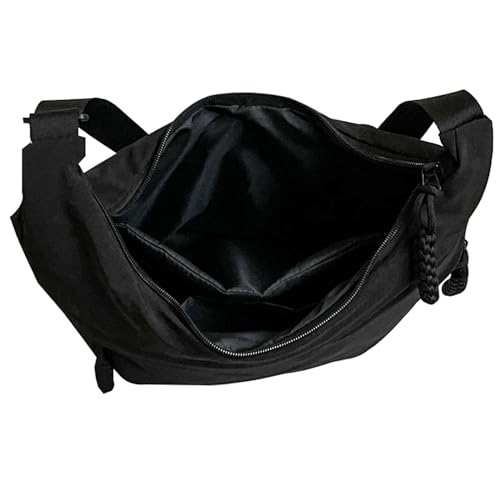 Image of Crescent Crossbody Bags for Women Nylon Travel Luna Hobo Bag Dumpling Purse