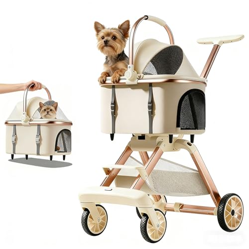 All-Terrain Pet Stroller with Shock Absorption