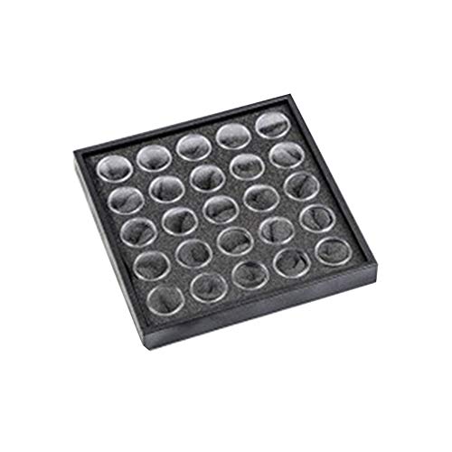 HongHong 25/50 Grids PVC Sponge Nail Tips Jewelry Powder Rhinestones Nail Art Tools Display Storage Box Case Holder Organizer 25 Grids