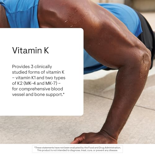 THORNE Vitamin K, Vitamins K1 and K2 (as MK-4 and MK-7), 60 Capsules - Image 3