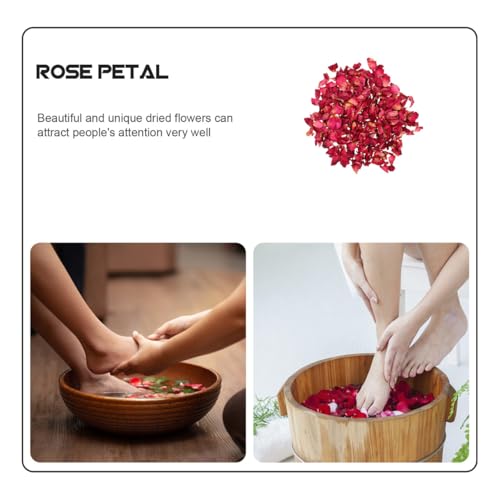 Pétalos de rosa secos 250g para decoración y manualidades miniatura 6