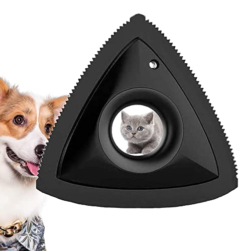 CEASELESLY Depiladora para Mascotas, Cepillo de Depilación, 3 Densidades de Dientes, para Automóvil, Muebles, Alfombras, Ropa, Cama, Sofá (Negro 1)