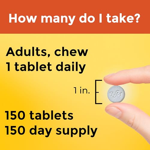 Nature Made Chewable Vitamin C 500 mg, Dietary Vitamin C Supplement for Immune Support, 150 Tablets, 150 Day Supply - Image 6