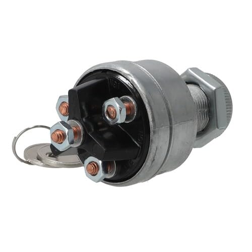 Ignition Switch 12 Volt 30 Amp fits New Holland L160 L170 L175 L185 LS160 LS170 LX865 LX885 HW300 1100 1112 1114 1116 1495 2450 2550 1426 529713 641833 fits Wiring, Relays, Switches fits Case 641833