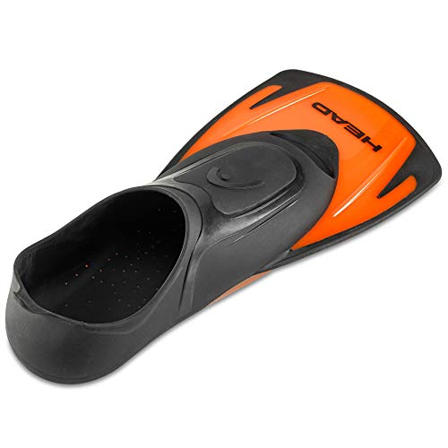 Head By Mares Italian Design Swim Training Fins Flippers, Designed Blade To Increase Leg Strength And Speed With Snorkel Gear Bag, Or - 40, Black Orange #TOP3