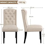 Zoom IMG-2 yaheetech set 6 sedie sala Zoom IMG-2 yaheetech set 6 sedie sala