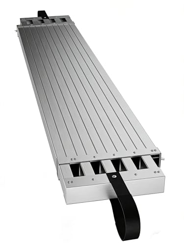 Garvee 9-15ft Aluminum Work Plank Telescoping Plank 440LBS Capacity Adjustable Aluminum Plank Equipped with Skid-Proof Platform Scaffold Ladder Accessory