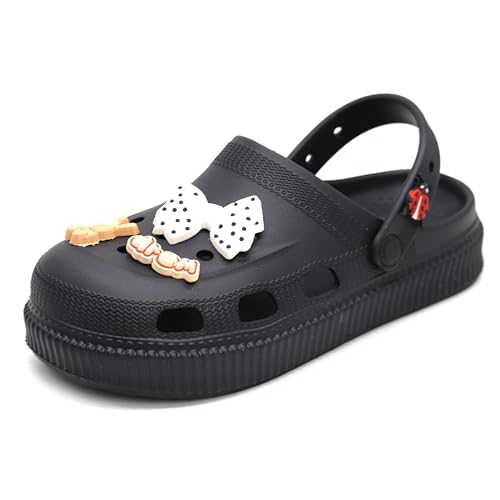 Image of SVAAR Fashionable Comfortable Lightweight Platform Heels Clogs for Women's | Cushioned Footwear | Lightweight Slip-ons | Waterproof Sandals for Women