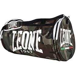LEONE 1947, Bolsa De Deporte De Camuflaje, Unisex Adulto, Camuflaje Verde, Taglia Unica, AC906