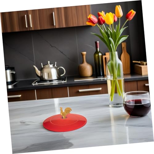 Bouton de couvercle dessin coq pour une cuisine bistrot