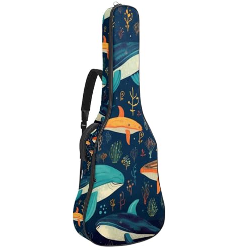 Housse guitare 109 cm imperméable avec poches de rangement Whale G