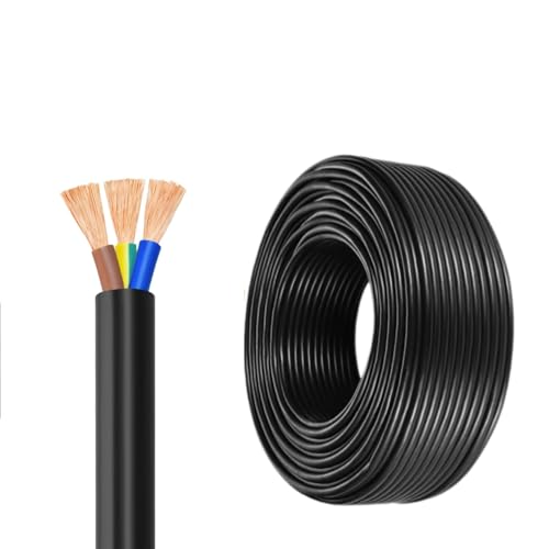 Câble de commande KVV tripolaire transmission signaux cuivre isolé PVC 450V