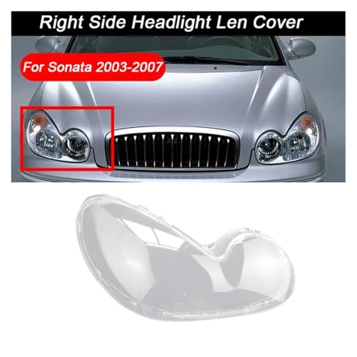 Conjunto de pantalla de faro para Hyundai Sonata con carcasa de repuesto transparente de recambio 3