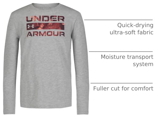 Image of Under Armour Boys' Long Sleeve Graphic T-Shirt, Lightweight & Breathable, Outdoor Collection