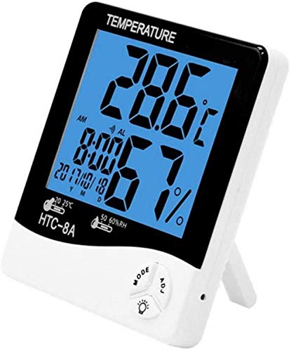 Lcd Digital Temperatur Feuchtigkeitsmesser Home Indoor Outdoor Hygrometer Thermometer Wetterstation Mit Uhr