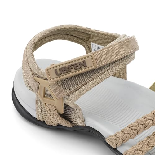 Image of UBFEN Womens Hiking Comfortable Sport Sandals Outdoor Walking | Casual Lightweight Water Sandals with Adjustable Straps Arch Support for All-day Wear, Beach, Vacation, Adventure, Camping