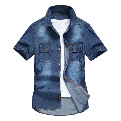 Chemise en jean homme pour vos weekends détendus en terrasse et vacances