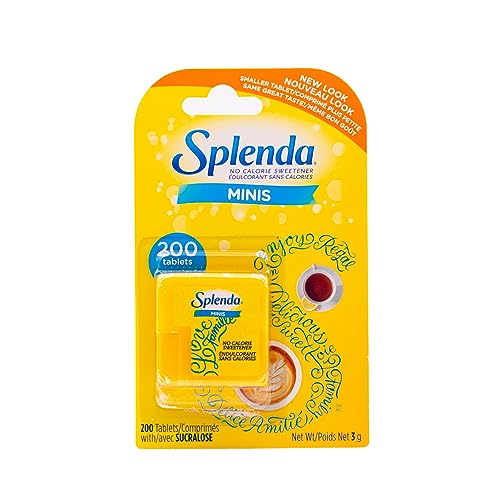 Image of SPLENDA No Calorie Sweetener, Mini Dissolvable Tablets,200 Count (Pack of 4)