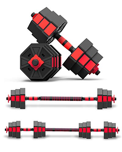 BIERDORF Adjustable Weights Dumbbells Set, Non-Rolling...