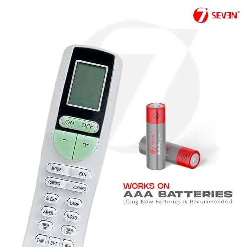 Image of 7SEVEN Compatible Air Conditioner remotes for Original Voltas WiFi AC Remote Control Suitable for 1 1.5 2 ton Split or Window ac - Match Exactly with Old Model 133B Remote for Better Performance
