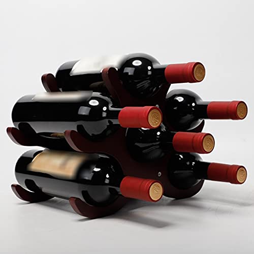 Soporte para botellas de vino de madera FENOKD miniatura 6