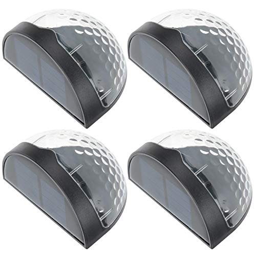 Lâmpada de parede de energia solar, lâmpada de parede de energia solar de 4 unidades, lâmpada de pát