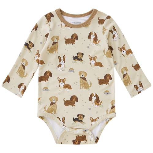 pureborn Baby Girls Boys Viscose From Bamboo Bodysuit Romper One-Piece 0-24 Month