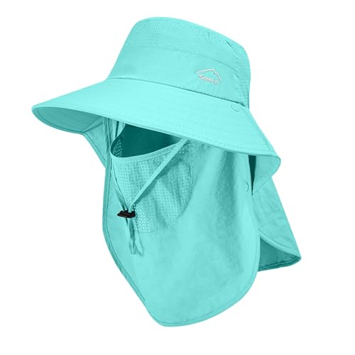 Image of Sun Hat for Men Women with Neck Flap,UPF 50+ UV Protection Fishing Hat