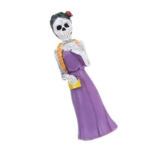 Toyvian 1 pieza de esqueleto de Halloween para decoración de mesa de boda, decoración de avatar, estatua de novia fantasma, estatua espeluznante Dia