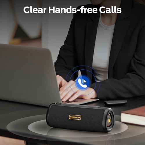 Monster S230 Bluetooth 6.0 Speaker, Wireless Stereo Pairing, Black — view 6