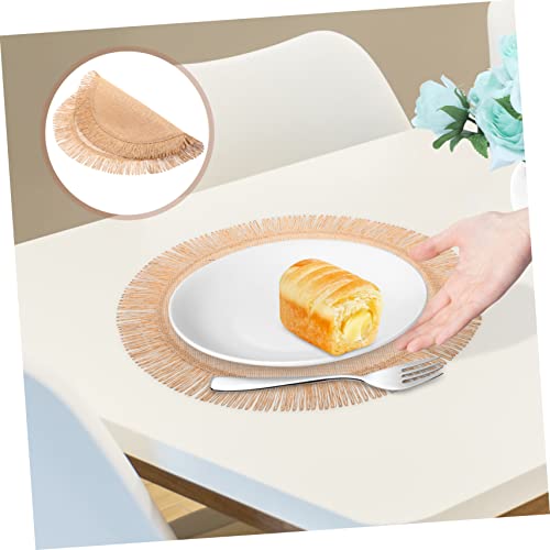 Set de table rond jute tressé décoratif pour des repas uniques