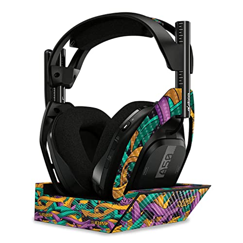 Image of MightySkins Carbon Fiber Skin Compatible with Astro A50 Wireless Headphones + Base Station (Gen 4) - Tertiary Arrows | Protective, Durable Textured Carbon Fiber Finish | Easy to Apply
